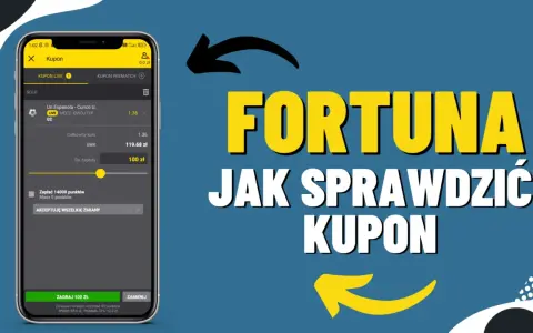 Na ekranie telefonu widać kupon bukmacherski Fortuna. Dowiedz się, czy dogrywka liczy się na kuponie.