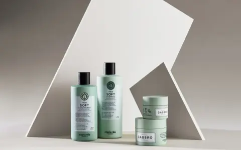 Vegane Haarpflege von Maria Nila: Shampoo, Conditioner und Fixierwachs für geschmeidiges, farbbrillantes Haar.