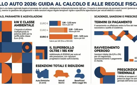 Guida al bollo auto 2026 in Lombardia: calcolo, sanzioni e agevolazioni per auto ibride e non.