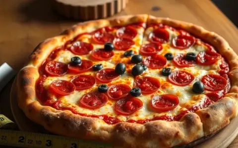 Ile waży pizza 30 cm? Od 300g do 700g! Co wpływa na wagę?