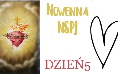 Dzień 5 nowenny do św. Rity. Serce Jezusa otoczone cierniową koroną, płonące miłością.