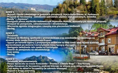 Atrakcje Szczawnica i okolice: wycieczka do Wąwozu Homole, zamków w Niedzicy i Czorsztynie, spływ Dunajcem.