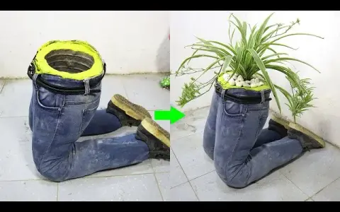 Twój unikalny kwietnik z jeansów? Zrób go sam z cementu!