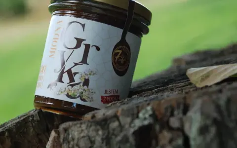 Słoik miodu gryczanego, idealny na przeziębienie i wzmocnienie organizmu. Naturalny, polski produkt.
