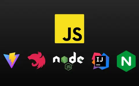 Logo JS, Vite, Bun, Node.js, iTerm2, Nx. To jest nowoczesny stos technologiczny.
