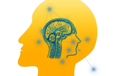 Cerebro humano con conexiones neuronales, representando el trastorno procesamiento auditivo.