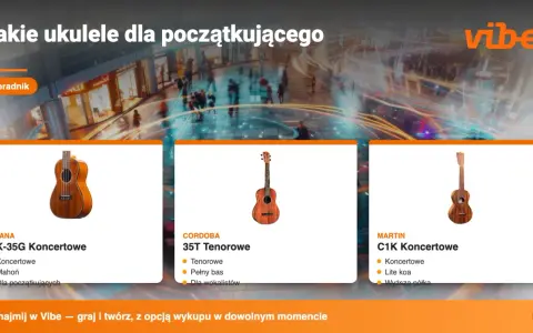 Poradnik: jakie ukulele dla początkującego. Trzy modele: Ohana CK-35G, Cordoba 35T, Martin C1K. Nauka gry na ukulele staje się prostsza!