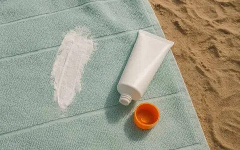 Crema solare su telo da spiaggia. Scopri come togliere le macchie gialle dalla biancheria colorata con rimedi naturali.