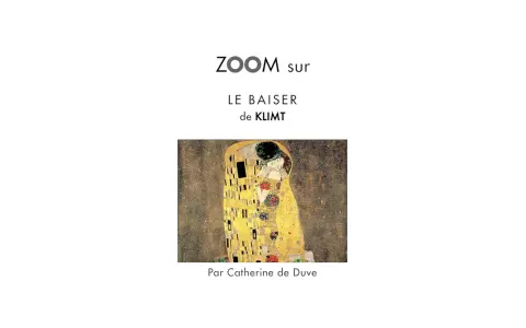 Le Baiser de Klimt, une œuvre emblématique, capture un couple enlacé dans une étreinte passionnée, drapé de motifs dorés et colorés.