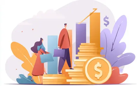 Personas subiendo escaleras de monedas, simbolizando el **autofinanciación de mantenimiento** y el crecimiento financiero.