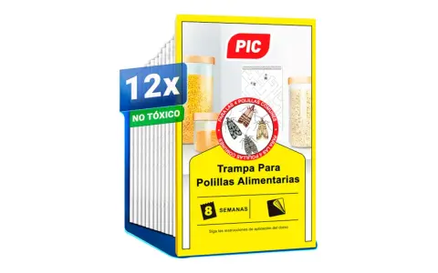 Caja de 12 trampas para polillas alimentarias, no tóxicas, para proteger tus alimentos de gorgojos.