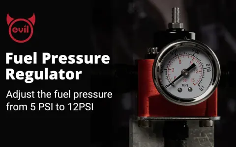 A fuel pressure regulator with a gauge showing 9 PSI. Learn how to check fuel pressure for optimal engine performance.