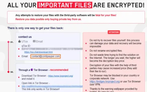 Lockbit Ransomware: Ihre Dateien sind verschlüsselt. Kontaktieren Sie uns per E-Mail oder Tor Browser, um sie wiederherzustellen.