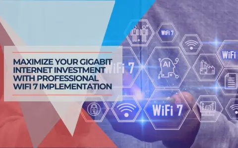 Professional WiFi 7 implementation maximizes your gigabit investment. Explore wireless network optimization tools for seamless connectivity.