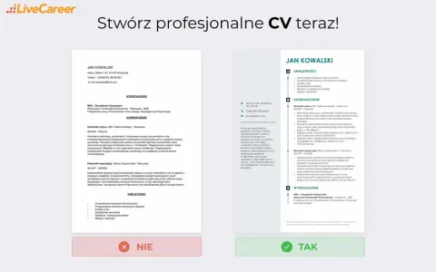 CV dla ucznia: Jan Kowalski, doświadczony menedżer, prezentuje swoje umiejętności i wykształcenie.