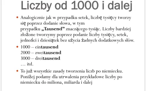 Liczby po niemiecku: Opanuj zasady i uniknij błędów!