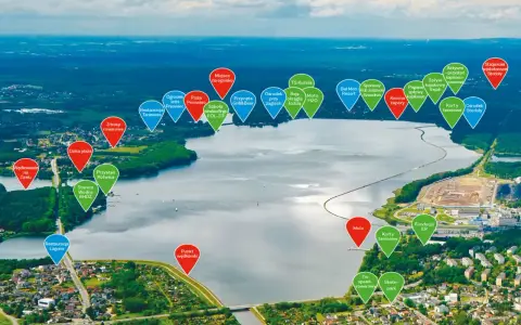 Zalew Rybnicki oferuje wiele atrakcji: punkty wędkarskie, plaże, restauracje, sporty wodne i rowerowe.