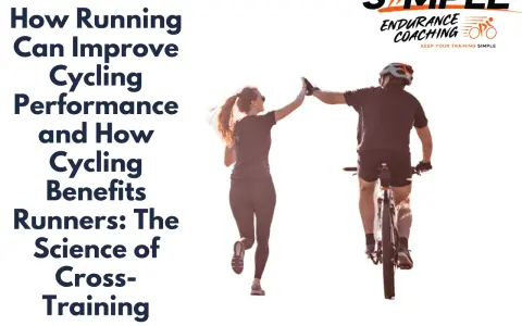 A runner and cyclist high-five, illustrating how cycling benefits runners and improves performance.