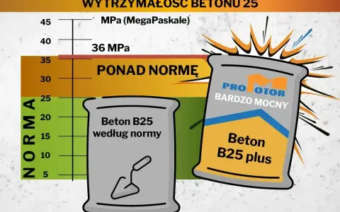 Wykres wytrzymałości betonu B25. Dowiedz się, ile kosztuje 1m3 betonu i jaki wybrać.