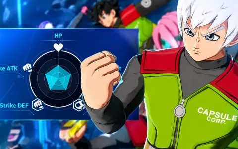 Personaje con stats de Dragon Ball Xenoverse 3, listo para el combate.
