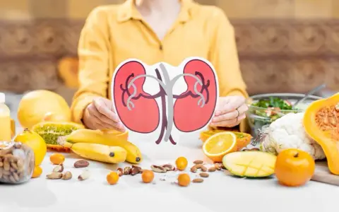 Zdrowa dieta przy wielotorbielowatości nerek: owoce, warzywa, orzechy i nasiona wspierają zdrowe nerki.
