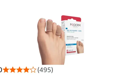 Protection pour oeil de perdrix et cors. Ces manchons en tissu soulagent et protègent les doigts de pied.