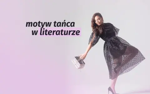 Kobieta w czarnej, tiulowej sukience tańczy, trzymając stos książek.