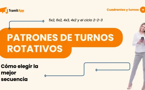 Patrones de turnos rotativos y cómo elegir la mejor secuencia para tus días libres en hostelería.