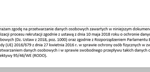 Zakończenie CV: Klauzula RODO, podpis. Jak zyskać przewagę?