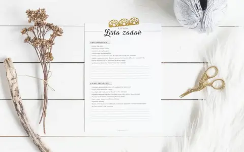 Lista zadań ślubnych: o czym pamiętać przed ślubem, od ustalenia daty po wybór obrączek. Planowanie wesela krok po kroku.