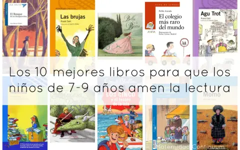 Colección de portadas de libros infantiles, incluyendo "Las brujas" y "Agu Trot", ideales como libros para niños de 7 años que fomentan el amor por la lectura.
