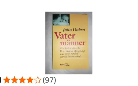 Buchcover "Vater-Männer" von Julia Onken. Ein Bericht über die Vater-Tochter-Beziehung und ihren Einfluss auf die Partnerschaft.