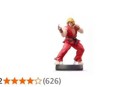 Figura amiibo de Ken, listo para el combate.