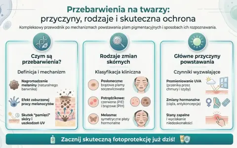 Przewodnik po przebarwieniach: czym są, co to melanina, rodzaje i przyczyny. Skuteczna ochrona SPF 50+.