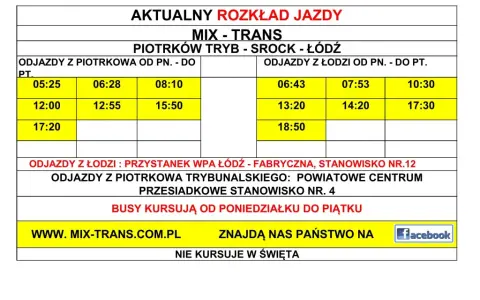 MZK Piotrków Trybunalski: Rozkład jazdy i bilety jak jeździć sprawnie?
