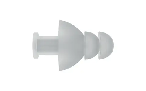 Bouchon d'oreille en silicone, conçu pour une sensation de confort et une protection auditive optimale.