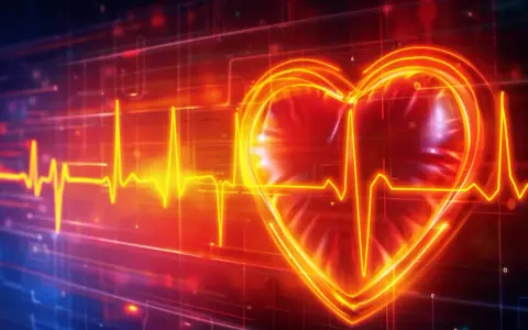 Grafika przedstawia serce z linią EKG, symbolizującą zdrowie i wskazówkę, jak obniżyć puls.