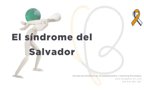 Muñeco articulado sostiene un globo terráqueo, representando el "síndrome del salvador".