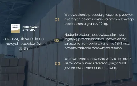 Jak przygotować się do nowych obowiązków SENT? Wprowadzenie procedur ważenia, nadanie uprawnień do zgłaszania transportu w systemie SENT i weryfikacja numeru referencyjnego.