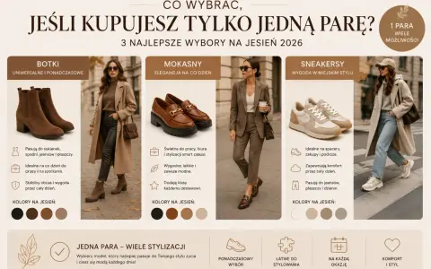 Jesienne buty: botki, mokasyny i sneakersy. Wybierz idealną parę na jesień 2026, która pasuje do Twojego stylu.
