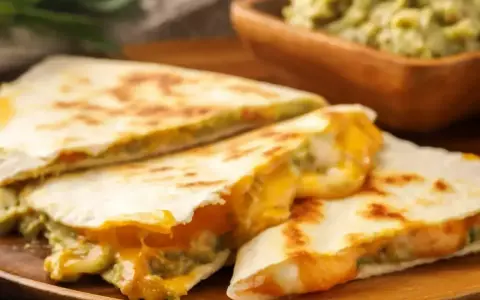 Szybka kolacja z niczego: pyszne quesadillas z roztopionym serem i guacamole. Idealne na szybki posiłek.