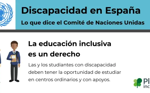 El colegio inclusivo es un derecho. Dos estudiantes, uno con cabello rubio y otro con cabello oscuro, sonríen mientras sostienen libros.