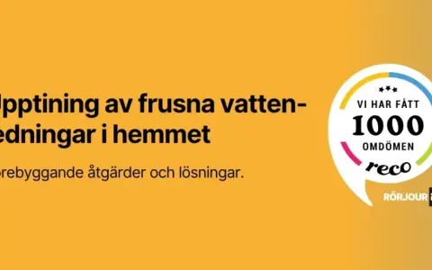 Upptining av frusna vattenledningar i marken. Förebyggande åtgärder och lösningar. Rörjour 247 har fått 1000 omdömen.