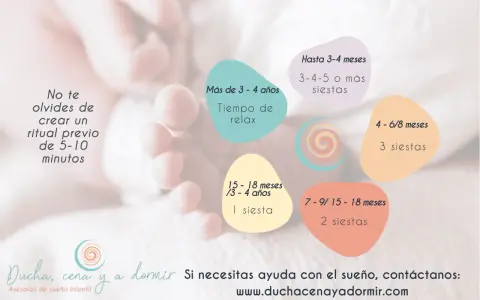 Guía de siestas para un bebé de 1 año y otras edades. Incluye consejos para rituales de sueño.