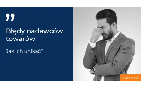 Błędy nadawców towarów w logistyce. Mężczyzna z bólem głowy.