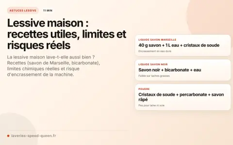 Moins de risques d'encrassement de la machine avec ces recettes de lessive maison, mais attention aux inconvénients !