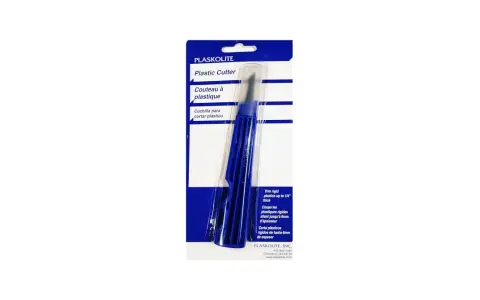Cuchilla Plaskolite para cortar plástico duro. Ideal para plásticos rígidos de hasta 6mm.