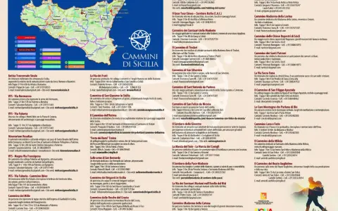 Mappa dei cammini di Sicilia: un viaggio a piedi tra storia, fede e natura. Scopri il tuo cammino siciliano!