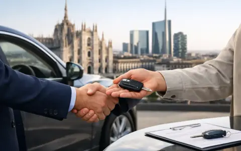 Scambio di chiavi auto, un accordo di permuta auto significato.