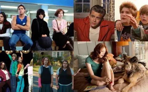 Kultowe filmy dla młodzieży: "Klub winowajców", "Buntownik bez powodu", "Goonies", "High School Musical", "Lady Bird", "Łatwa dziewczyna".